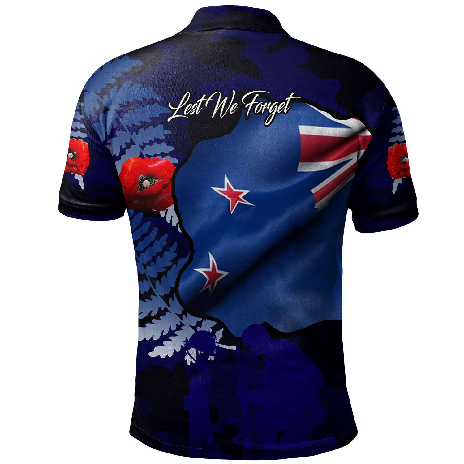 Australia Anzac Day Custom Polo Shirt - Lest We Forget Poppy Flag Polo ...