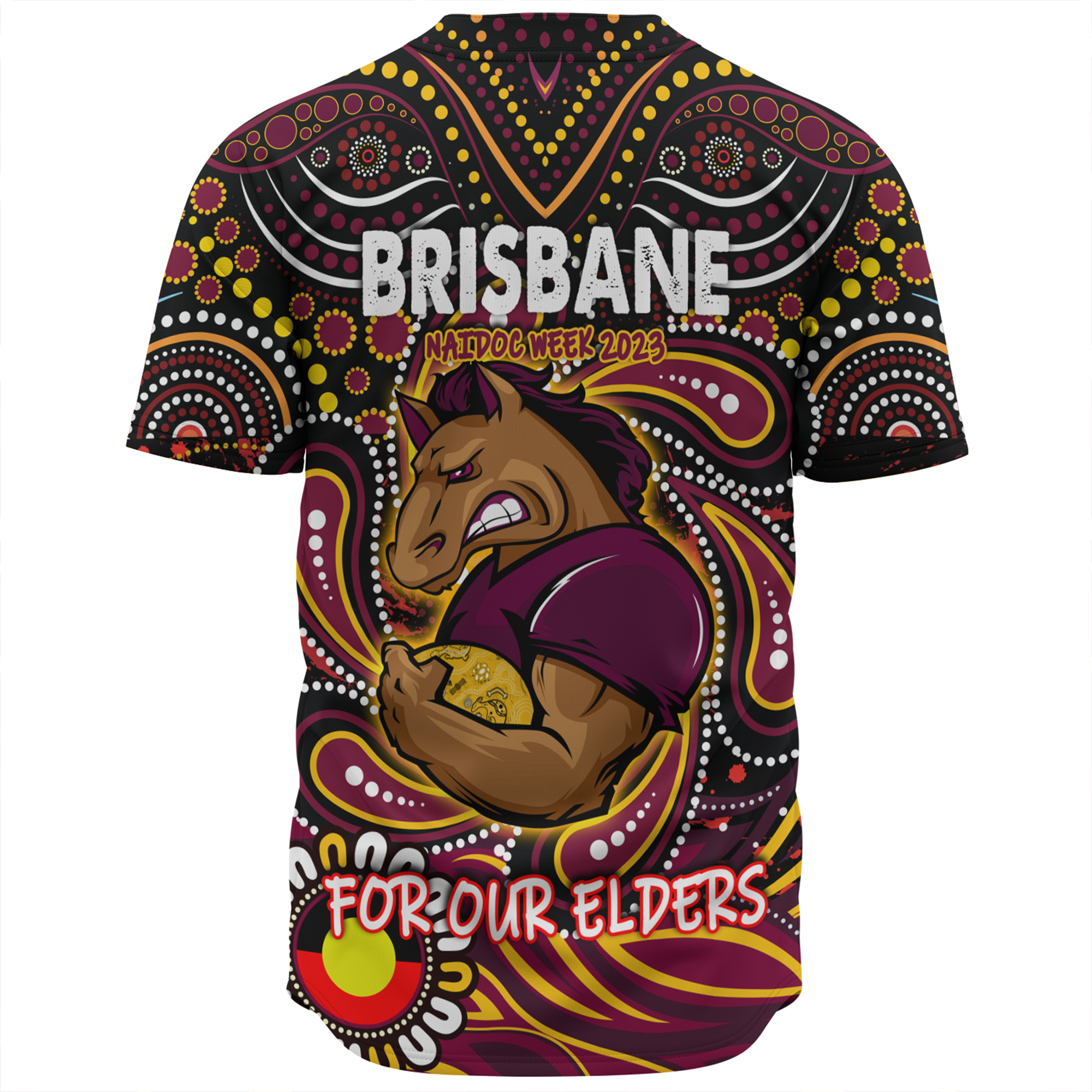 Brisbane Broncos Naidoc Week Baseball Shirt - Aboriginal For Our Elder ...