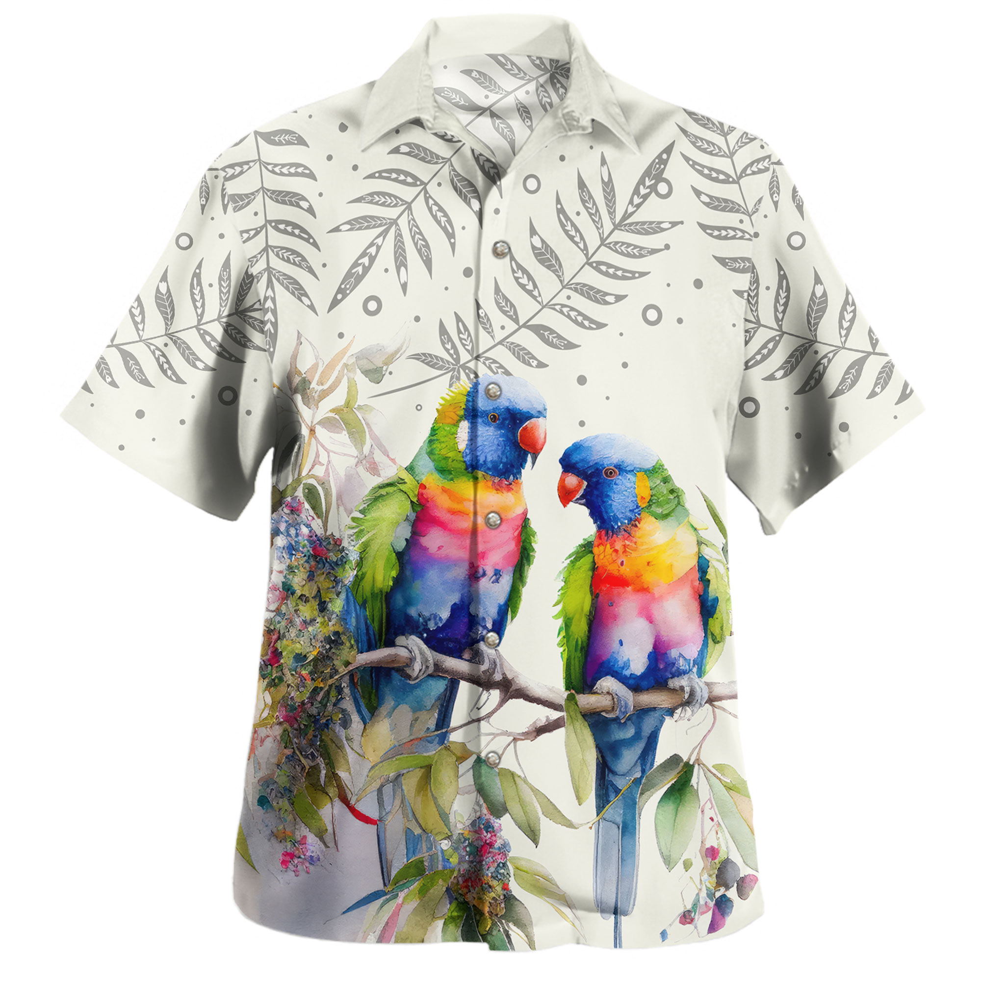 Australia Rainbow Lorikeets Hawaiian Shirt - Rainbow Lorikeets Birds ...