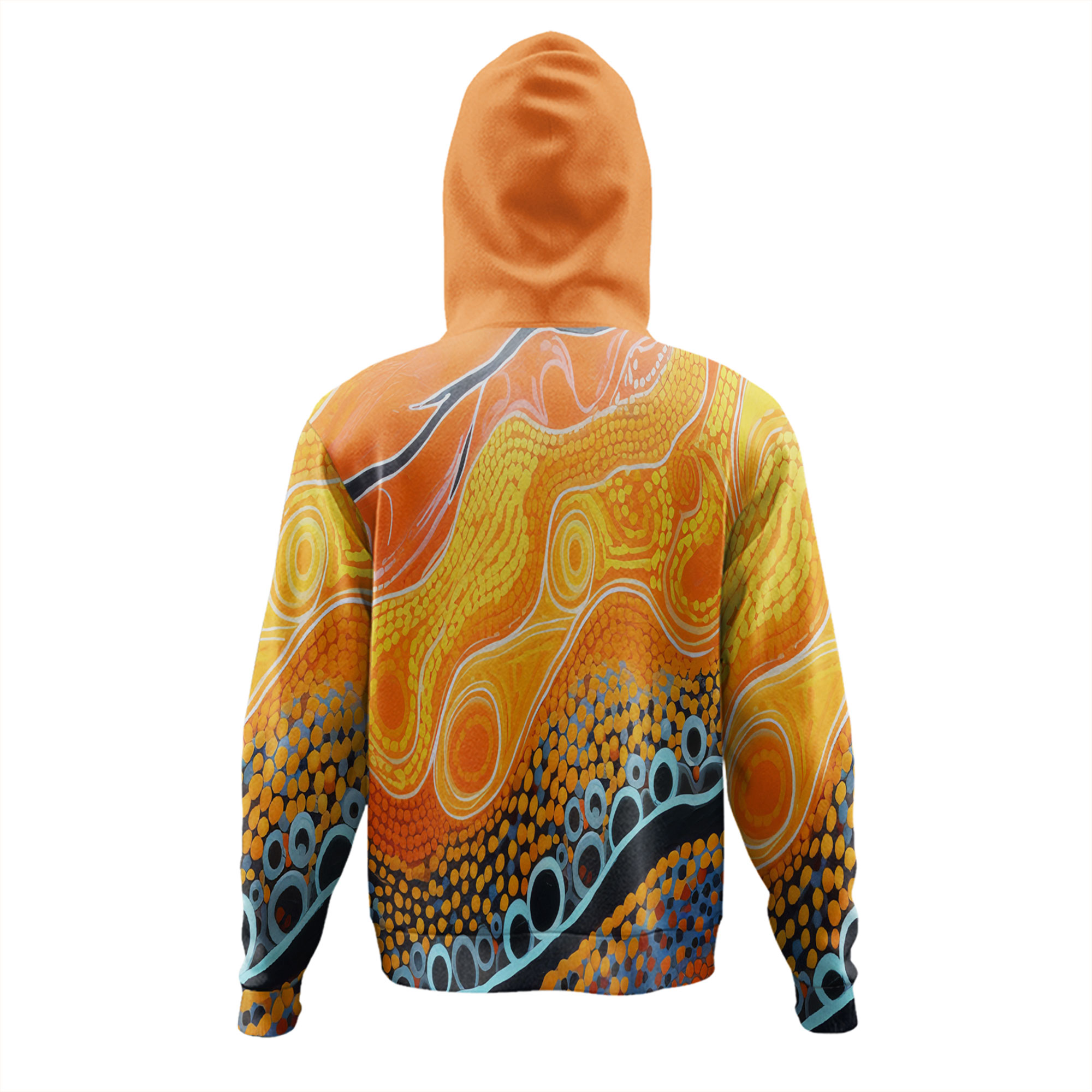 Aboriginal Kid Hoodie - Aboriginal Boomerangs And Dot Circle main image 1
