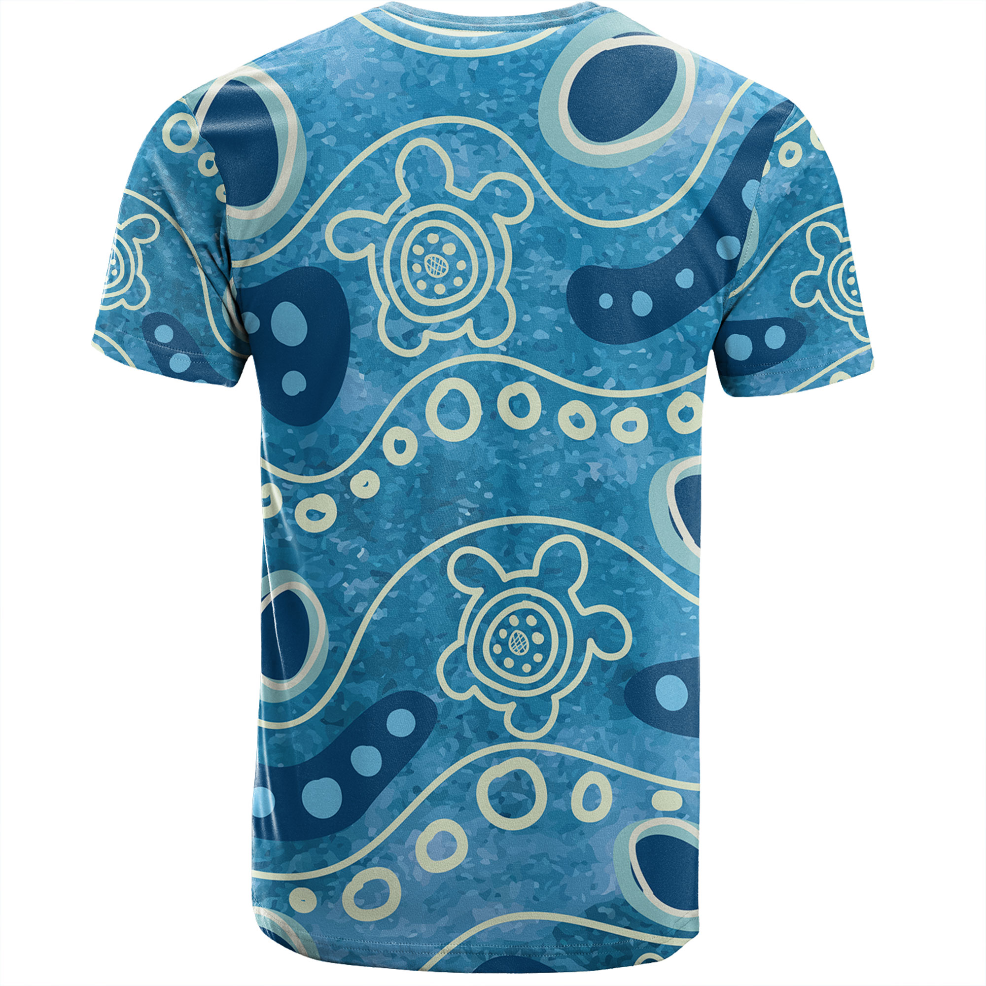 Australia Aboriginal Tshirt River With Aboriginal Dot Art Inspired Tshirt