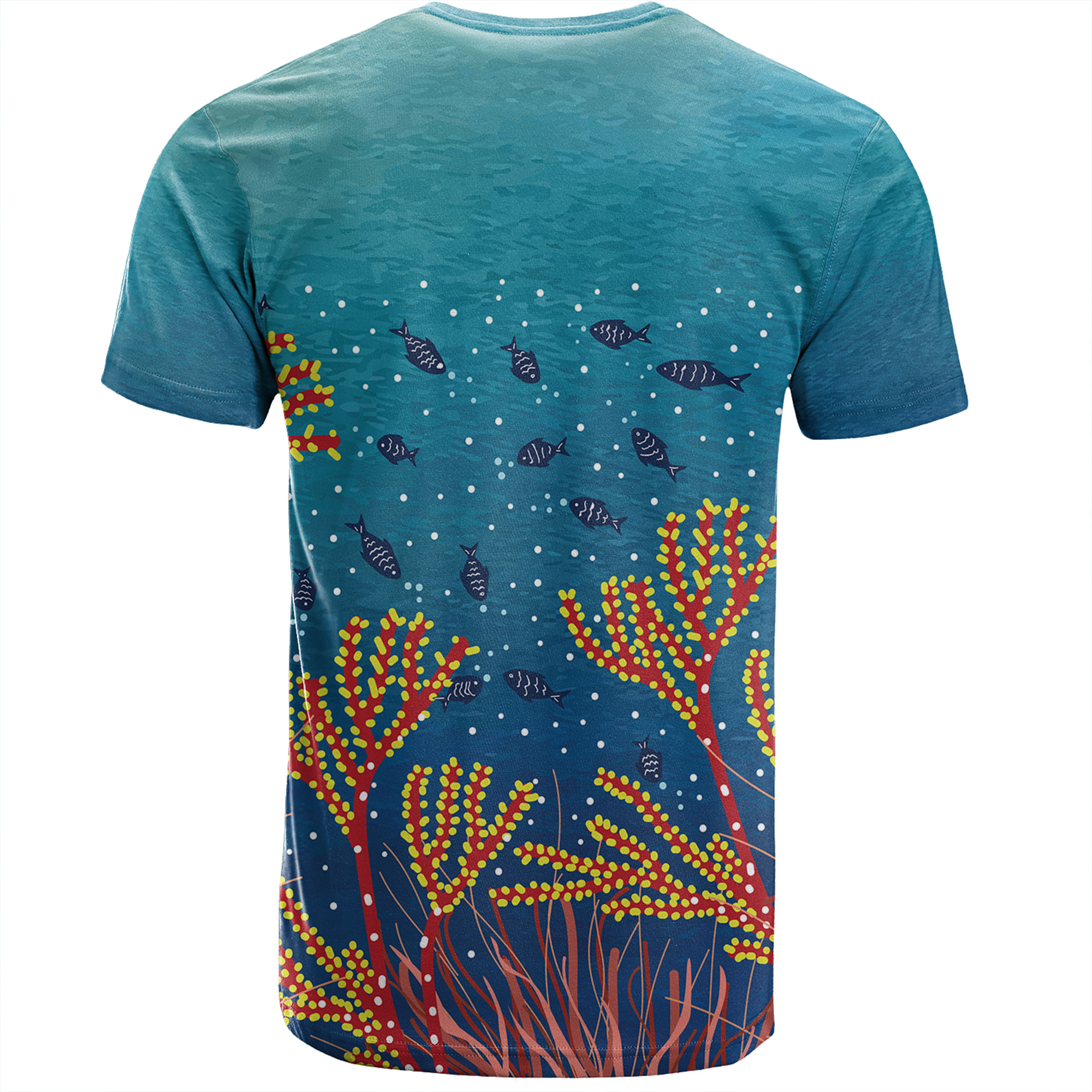 Australia Aboriginal Tshirt Underwater Aboriginal Art Inspired Tshirt