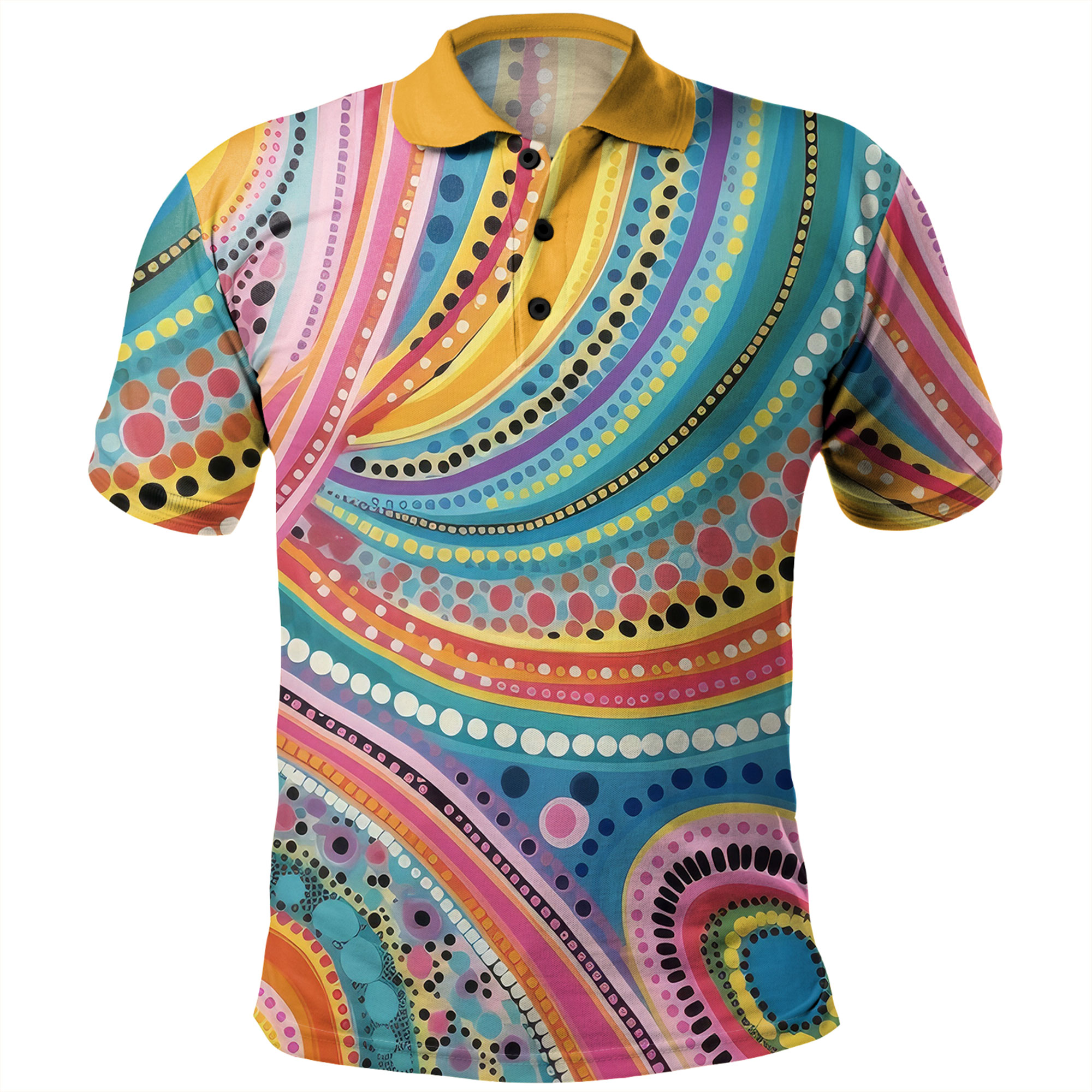 Australia Aboriginal Polo Shirt - Australian Indigenous Aboriginal Art ...