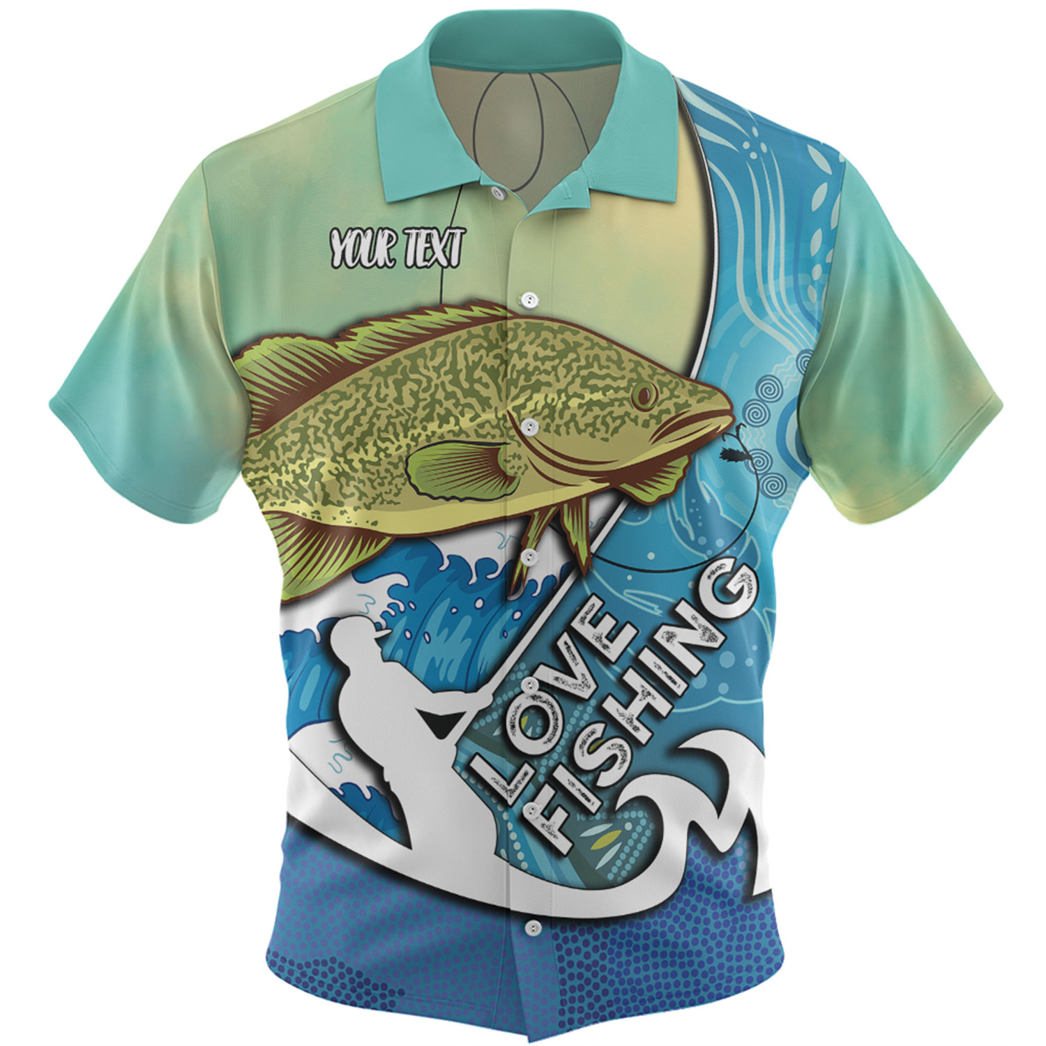 Australia Fishing Aboriginal Fishing Custom Hawaiian Shirt - Love ...