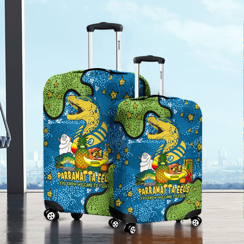 Parramatta Eels Custom Luggage Cover Australian Big Things Luggage Cover