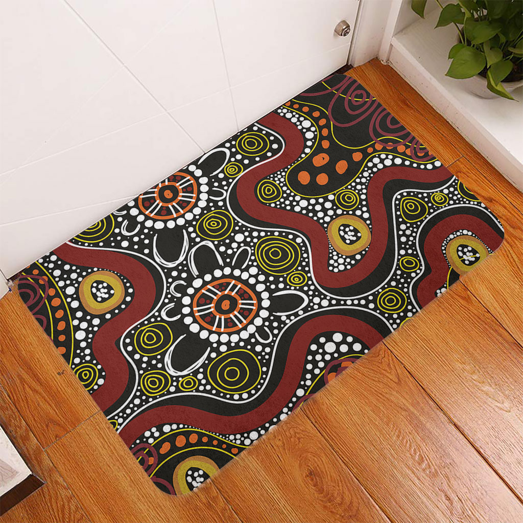 Australia Aboriginal Doormat Illustration Based On Aboriginal Style