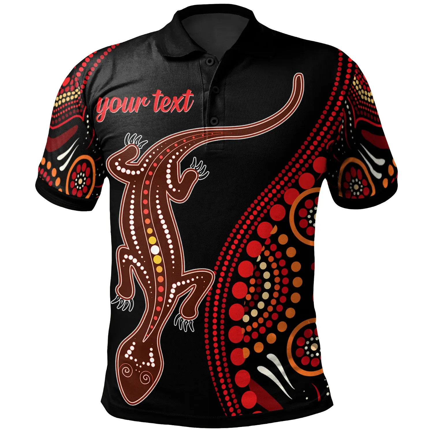 Australia Aboriginal Inspired Custom Polo Shirt - Aboriginal Inspired ...