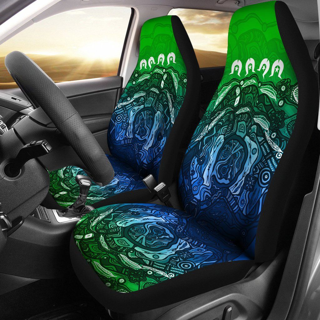 Australia Torres Strait Islands Car Seat Covers - Blue Ocean