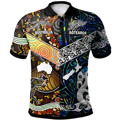 Australia Aboriginal Polo Shirt - Australia Aotearoa with Maori and ...