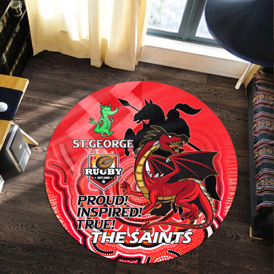 Saints Rugby Pattern Australia Illawarra and St George Round Rug - Australia Illawarra and ...