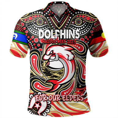 Redcliffe Dolphins Naidoc Week Polo Shirt - Aboriginal For Our Elder ...