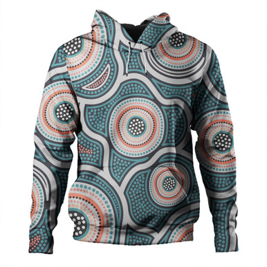 Aboriginal Kid Hoodie - Aboriginal Boomerangs And Dot Circle main image 0