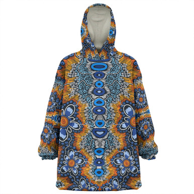 Australia Aboriginal Snug Hoodie - Aboriginal Flowers Art Snug Hoodie