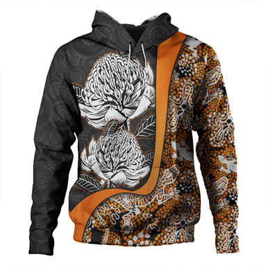 Australia Warratah Goanna Aboriginal Hoodie - Waratah Flowers With ...