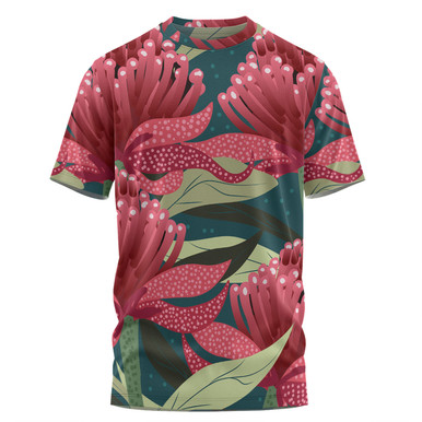 Australia Flowers Aboriginal T-shirt - Australian Waratah Flowers ...