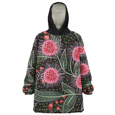 Australia Flowers Aboriginal Snug Hoodie - Aboriginal Style Australian ...