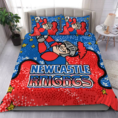 Newcastle Knights Custom Bedding Set - Team With Dot And Star Patterns ...