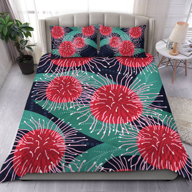 Australia Aboriginal Bedding Set - Australian Hakea Flower Artwork ...
