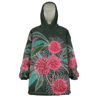 Australia Aboriginal Snug Hoodie - Australian Hakea Flowers Painting In ...