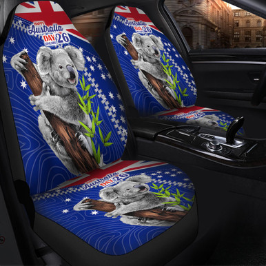 Koala Print Pattern Universal Fit Car Seat Cover