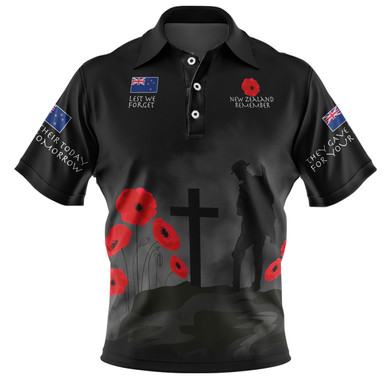 New Zealand Anzac Day Polo Shirt - New Zealand Maori Warriors Remember ...