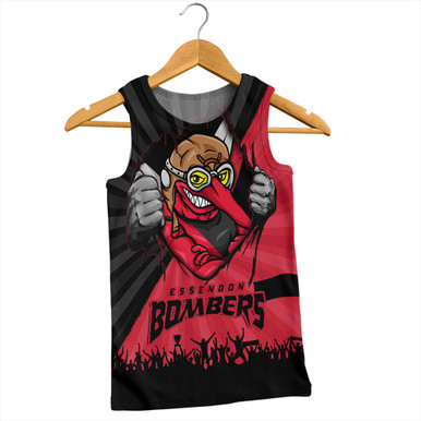 Essendon Design Essendon Men Singlet Breaking Through Fan Design