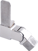 Vertically Adjustable Elbow with Left 90 Degree for Square Top Capping Rail - Polish