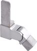 Vertically Adjustable Elbow with Left 90 Degree for Square Top Capping Rail - Satin