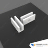 White 50*25 Shelf Clips (SET OF 2)