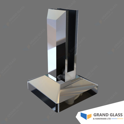 Square mini posts for glass balustrade, glass pool fencing