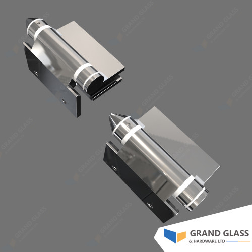 Hinges - Spring -  90° glass to wall - Polished