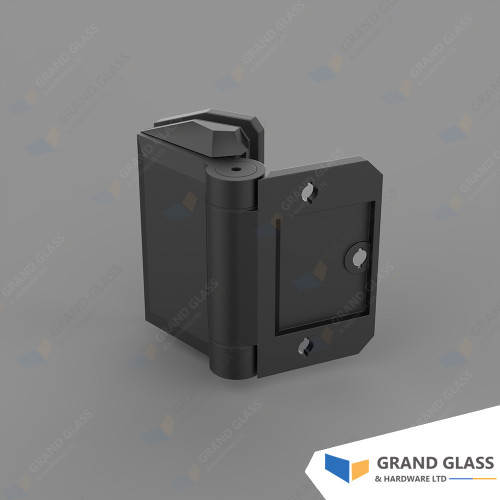 Hinges - Hydraulic - 90° glass to wall - Black