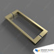 Satin Brass Square Handle 220mm CTC