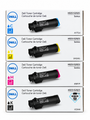 Dell Set | H5K44, 4Y75H, 4NRYP, 1MD5G | Original Dell High-Yield Toner Cartridge - Black, Color