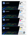HP 414X SET | W2020X, W2021X, W2022X, W2023X | Original HP High-Yield Toner Cartridges - Black, Cyan, Magenta, Yellow
