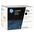 CE255XD | HP 55X 2-Pack | Original HP High-Yield Dual Pack Toner Cartridges - Black