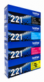 TN-221 Set | Original Brother Toner Cartridges – Black, Colors