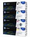 HP 304A SET | CC530A, CC531A, CC532A, CC533A | Original HP Toner Cartridge - Black, Cyan, Yellow, Magenta