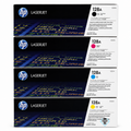 HP 128A SET | CE320A, CE321A, CE322A, CE323A | Original HP Toner Cartridge - Black, Cyan, Yellow, Magenta