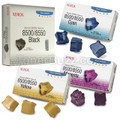 Original Xerox Phaser 8500/8550 Solid Ink Black Cyan Magenta Yellow 4-pack (6 per Pack) 108R00669 108R00670 108R00671 108R00672