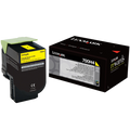 Original Lexmark 700H4 70C0H40 Yellow High-Yield Laser Toner Cartridge