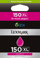 Original Lexmark 14N1616 #150XL Magenta High-Yield Return Program Ink Cartridge