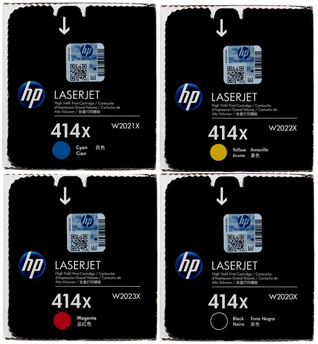 Original HP 414X SET | W2020X W2021X W2022X W2023X | LaserJet High