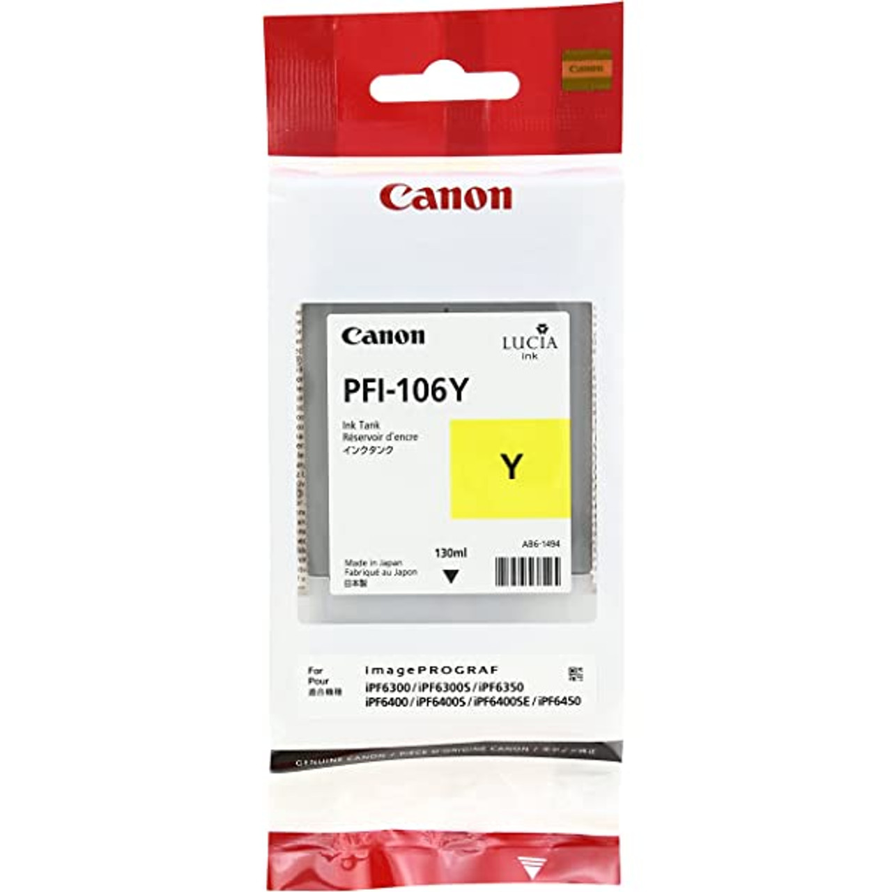 6624B001AA (PFI-106) Ink, Yellow 6624B001AA (PFI-106) Ink, Yellow