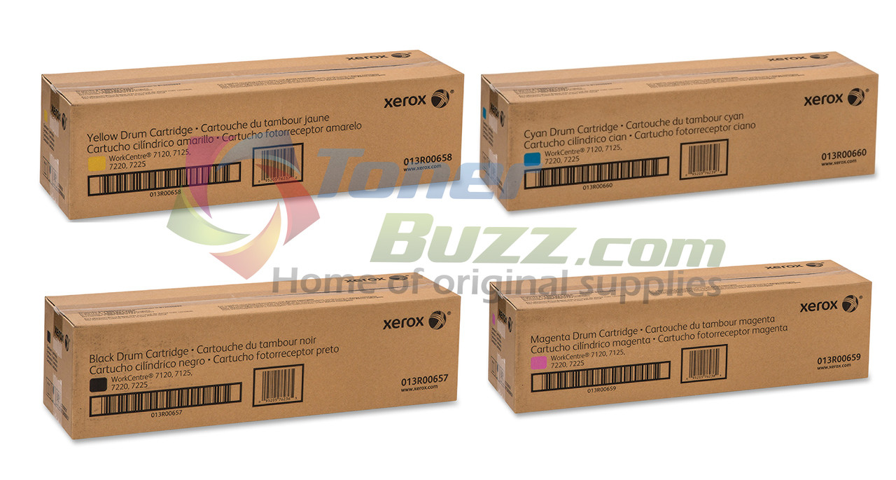 WorkCentre 7120DR | 013R00657 013R00658 013R00659 013R00660 | Original  Xerox Drum Unit Set – Black, Color