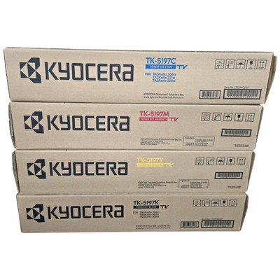 Kyocera TK-5197 Set | TK-5197K, TK-5197C, TK-5197M, TK-5197Y | Original Kyocera Toner Cartridges – Black & Color
