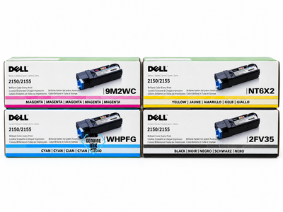 Dell Set | 2FV35, WHPFG, 9M2WC, NT6X2 | Original Dell Standard Yield Toner Cartridge - Black, Color