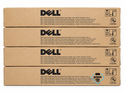 Dell Set | 3GDT0, J5YD2, 7FY16, FRPPK | Original Dell High-Yield Toner Cartridge - Black, Color
