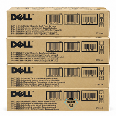 Dell Set | U157N, X942N, P615N, R273N | Original Dell Standard Yield Toner Cartridge - Black, Color