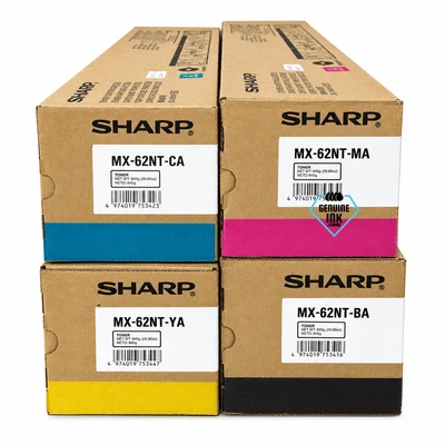 Sharp Set | MX62NTBA, MX62NTCA, MX62NTMA, MX62NTYA | Original Sharp Toner Cartridge - Black, Color